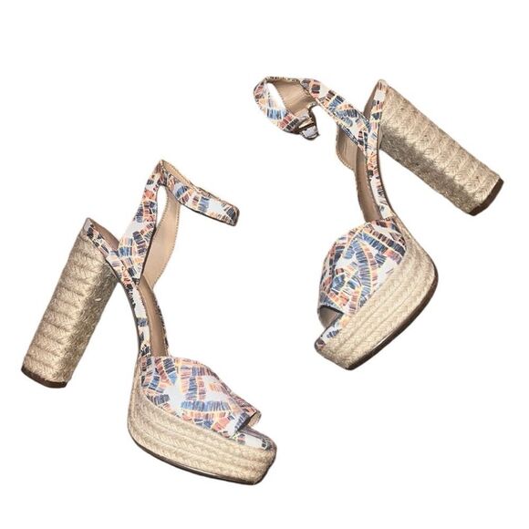 Gibson Latimer Multicolored Espadrilles Heel Shoes Size 8 M - Picture 4 of 6